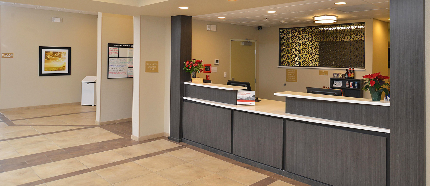 Front desk with friendly staff